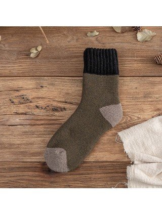 Underwear & Loungewear-Socks-5pairs Winter Mens Thick Terry