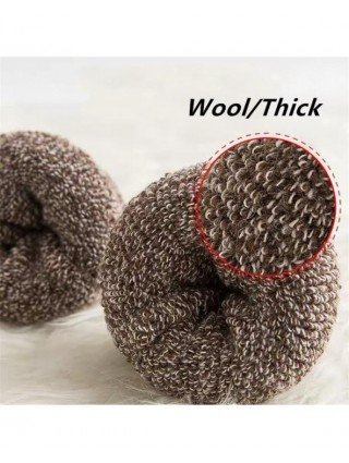 Underwear & Loungewear-Socks-5pairs Winter Mens Thick Terry