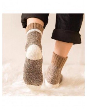Underwear & Loungewear-Socks-5pairs Winter Mens Thick Terry