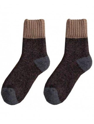 Underwear & Loungewear-Socks-5pairs Winter Mens Thick Terry