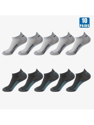 Underwear & Loungewear-Socks-10 Pairs Cotton Mens Short Socks