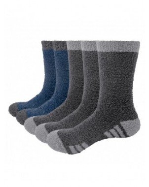 Underwear & Loungewear-Socks-Mens Fluffy Socks Soft Fleece Cozy