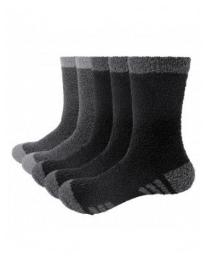 Underwear & Loungewear-Socks-Mens Fluffy Socks Soft Fleece Cozy