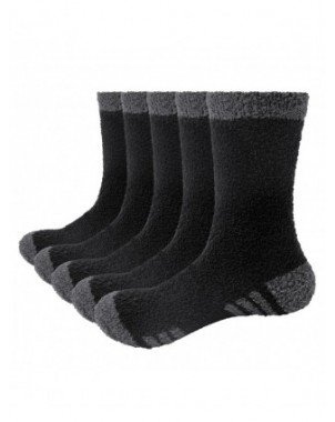 Underwear & Loungewear-Socks-Mens Fluffy Socks Soft Fleece Cozy