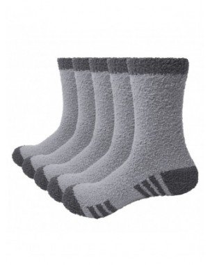 Underwear & Loungewear-Socks-Mens Fluffy Socks Soft Fleece Cozy