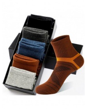 Underwear & Loungewear-Socks-High Quality 5 Pairs Cotton Socks