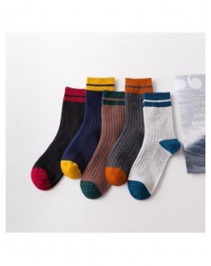 Underwear & Loungewear-Socks-5 Pairs Autumn And Summer Socks
