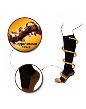Underwear & Loungewear-Socks-1 Pair Unisex Copper Compression