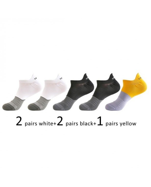 Underwear & Loungewear-Socks-5 Pairs Sport Ankle Socks Nylon