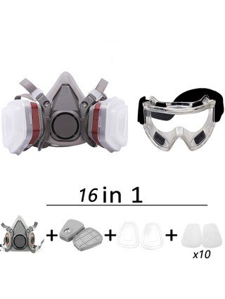 Home Improvement-Paint Tools-Dust Fog Proof 6200 Gas Mask Suit