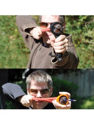 Pocket Speelgoed Slingshot Catapult Ammo Pow Arrow Cap Hamer