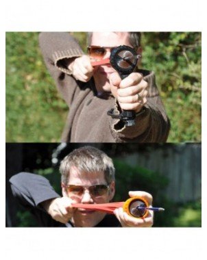 Pocket Speelgoed Slingshot Catapult Ammo Pow Arrow Cap Hamer