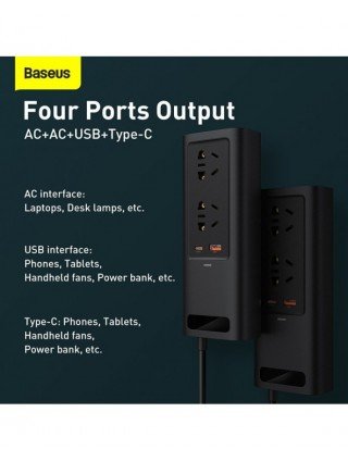 Įrankiai ir priežiūra-Kiti priežiūros produktai-„Baseus“ automobilio keitiklis DC 12V–AC 220V