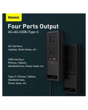 Įrankiai ir priežiūra-Kiti priežiūros produktai-„Baseus“ automobilio keitiklis DC 12V–AC 220V