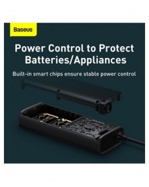 Įrankiai ir priežiūra-Kiti priežiūros produktai-„Baseus“ automobilio keitiklis DC 12V–AC 220V