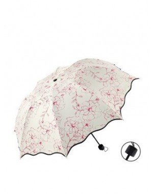 Household Items-Umbrellas-Chic Floral ANTI-UV Foldable
