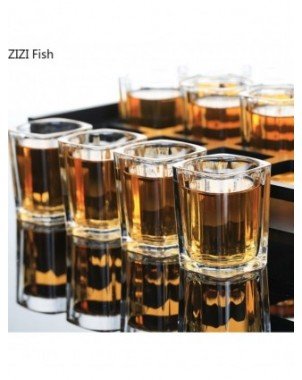 Kitchen-Drinkware-6pcs Luxurious Transparent Glass Small Wine