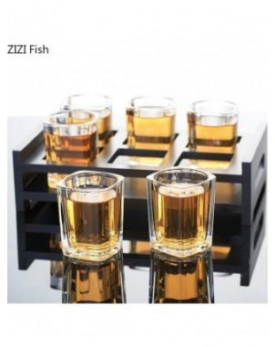 Kitchen-Drinkware-6pcs Luxurious Transparent Glass Small Wine