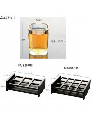 Kitchen-Drinkware-6pcs Luxurious Transparent Glass Small Wine