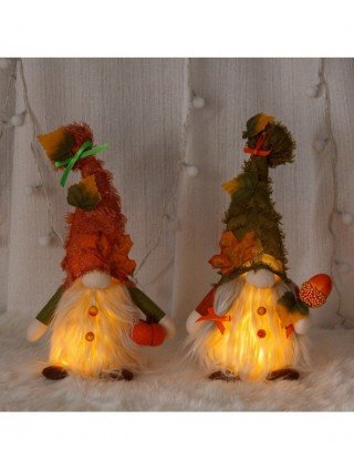 Celebrations-Accessories, Decorations-Dwarf Autumn Fall Rudolph