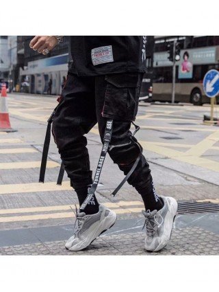 Streetwear Men's Cool Pants Pocket Loose Men Hiphop New Fashion