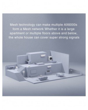 Kompiuterių tinklai-Belaidžiai maršrutizatoriai-Originalus Xiaomi AX6000 AIoT maršrutizatorius