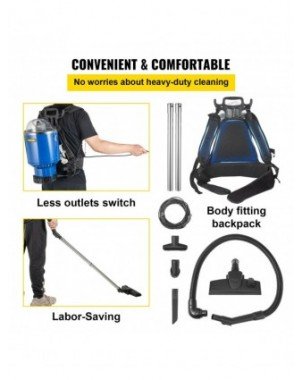 Home Improvement-Pumps-VEVOR Home Vacuum Cleaner 4L Commercial
