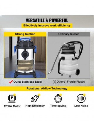 Home Improvement-Pumps-VEVOR Dust Extractor Collector Wet &amp