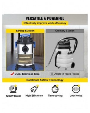 Home Improvement-Pumps-VEVOR Dust Extractor Collector Wet &amp
