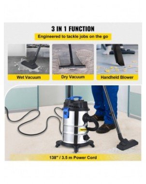 Home Improvement-Pumps-VEVOR Dust Extractor Collector Wet &amp