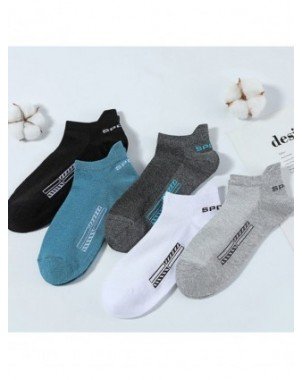 Underwear & Loungewear-Socks-5 Pairs Cotton Short Socks for