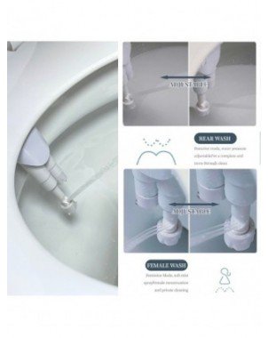Namų apyvokos daiktai-Vonios ir WC reikmenys-„Ecofresh“ bidė priedas itin plonas klozetas su