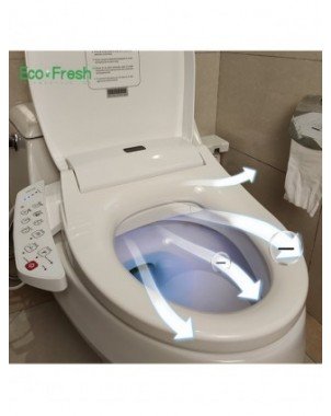 Namų apyvokos daiktai-Vonios ir WC reikmenys-EcoFresh V formos Trumpa išmanioji tualeto sėdynė