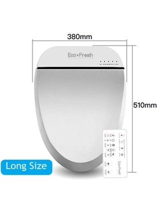 Ecofresh Intelligent tualeto sėdynės elektrinis bidė Smart Bide šildoma tualeto sėdynė Led Light Wc išmanusis tualetas