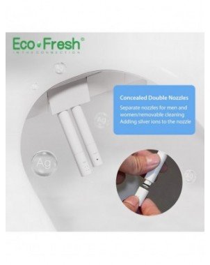 Namų apyvokos daiktai-Vonios ir WC reikmenys-Ecofresh Smart unitazo sėdynė D formos elektrinė