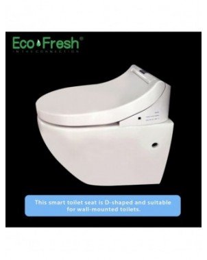 Namų apyvokos daiktai-Vonios ir WC reikmenys-Ecofresh Smart unitazo sėdynė D formos elektrinė