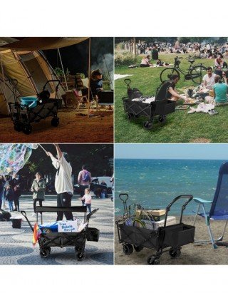 Namai, gyvūnai ir buitinė technika-Sodo reikmenys-VEVOR sulankstomas universalus vežimėlis su