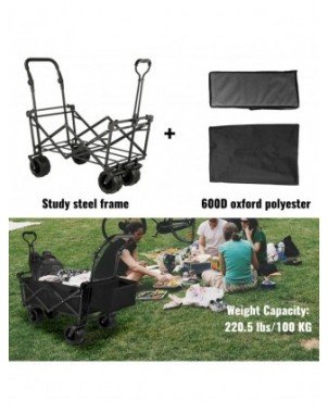 Home, Pet & Appliances-Garden Supplies-VEVOR Folding Wagon Cart