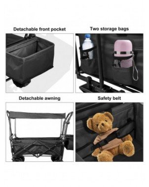 Home, Pet & Appliances-Garden Supplies-VEVOR Folding Wagon Cart