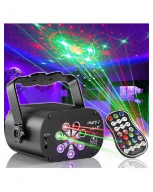 LED apšvietimas-LED prožektoriai-USB įkraunamas LED lazerinės scenos mini projektoriaus