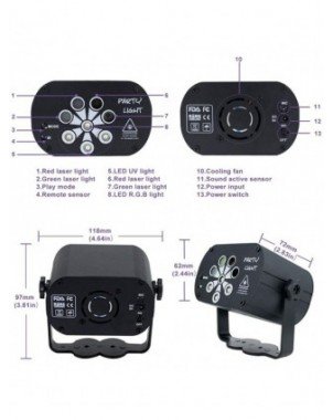 LED Lighting-LED Spotlights-USB Rechargeable Led Laser Stage