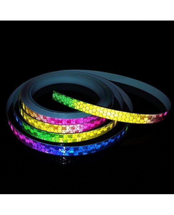 Cycling-Bicycle Lights-1cm*8m Bike Stickers Reflective Tape