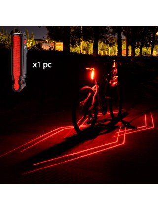 Cycling-Bicycle Lights-Folding Laser Bike Light Front Rear