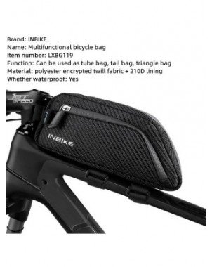 Cycling-Bicycles-INBIKE Bicycle Saddle Bag Waterproof Bike Seat