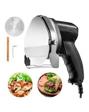 Namų tobulinimas-Virtuvės įranga-VEVOR kebabų pjaustyklė 0–8 mm elektrinė kebabo pjaustyklė, 2