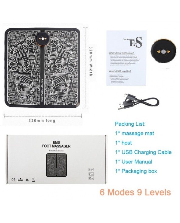 Health Care-Massage & Relaxation-Electric EMS Massage Pad Feet Health Care-Massage & Relaxation-Electric EMS Massage Pad Feet