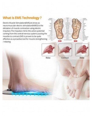 Sveikata-Masažas ir atsipalaidavimas-Elektrinis pėdų masažuoklio kilimėlis EMS/TENS raumenis