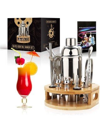 Kitchen-Drinkware-Cocktail Shaker Making Set,16pcs Bartender