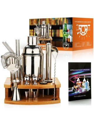 Kitchen-Drinkware-Cocktail Shaker Making Set,16pcs Bartender