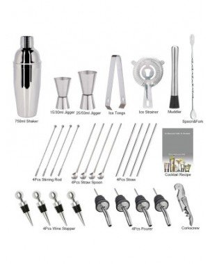 Kitchen-Drinkware-Bartender Kit:1-30-piece Cocktail Shaker Set